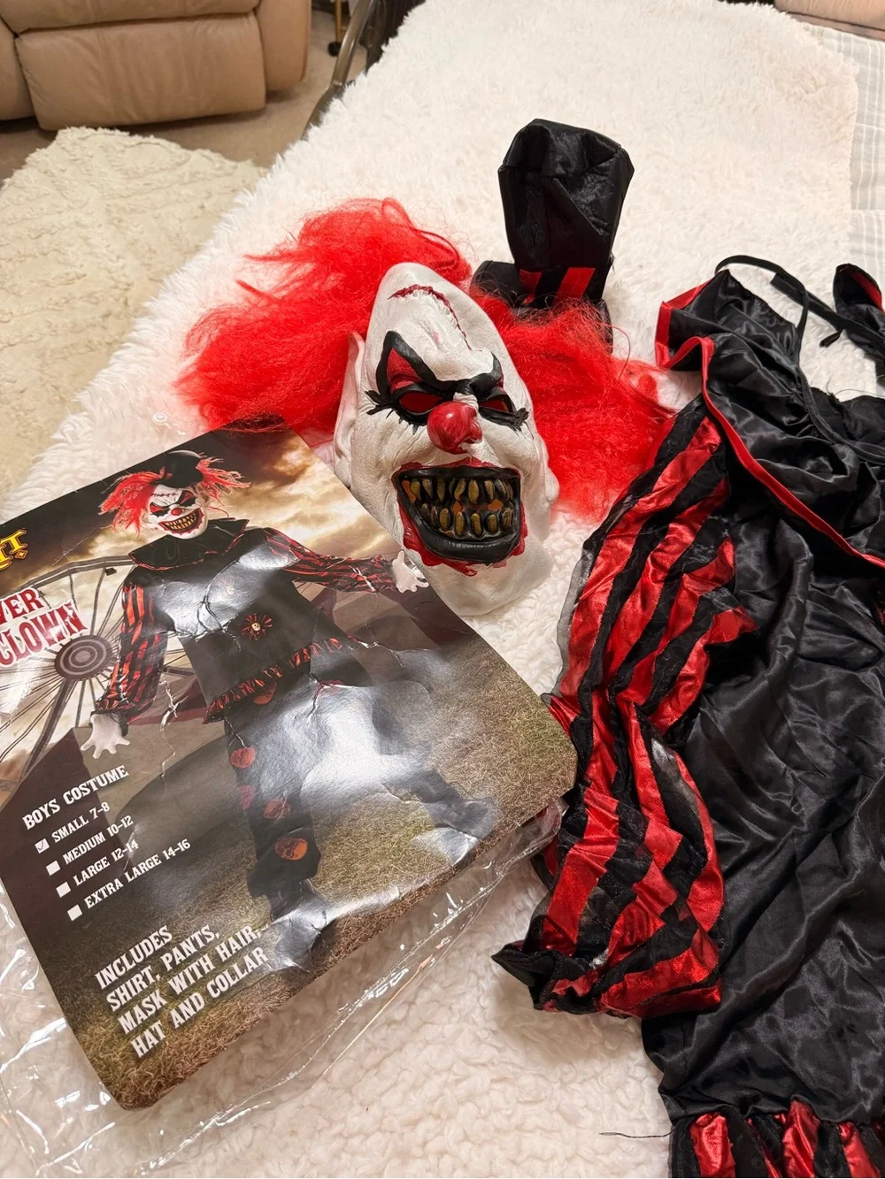 Spirit Boys Carver the Clown Sz S 7-8